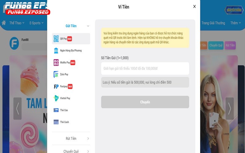 Nạp tiền Fun88